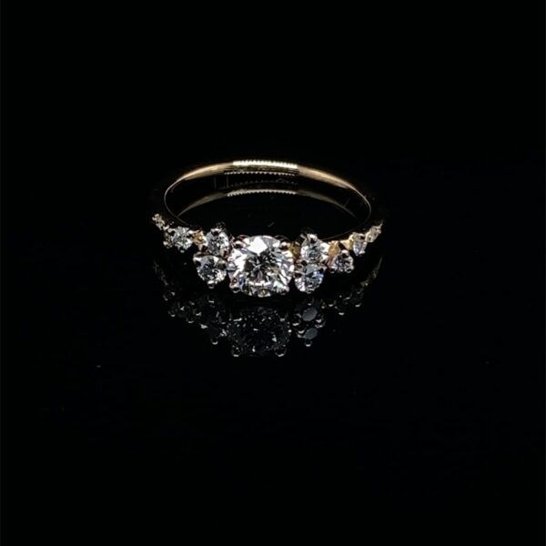 Ring Gelb Gold-Diamanten